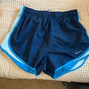 navy speckled nike shorts